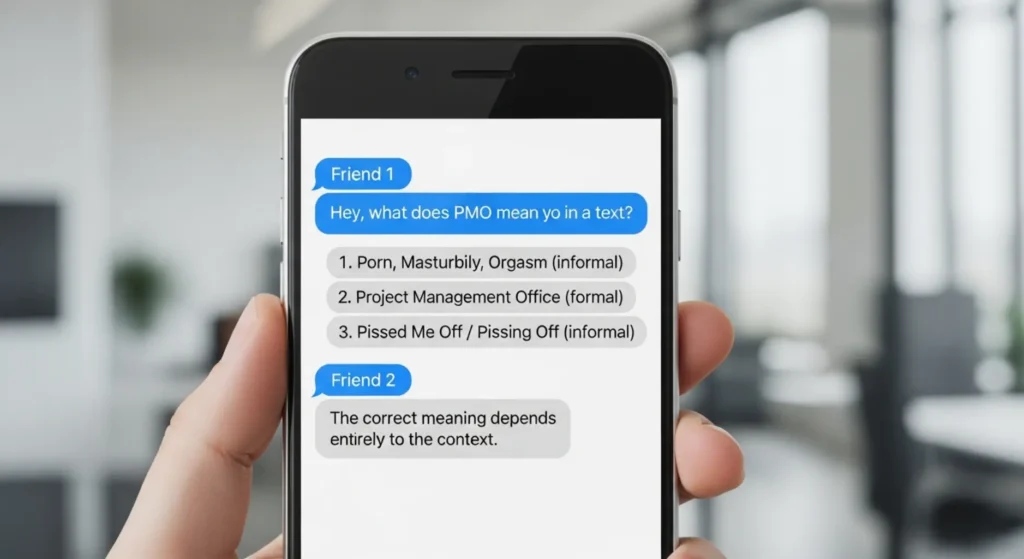 What does PMO mean in text?