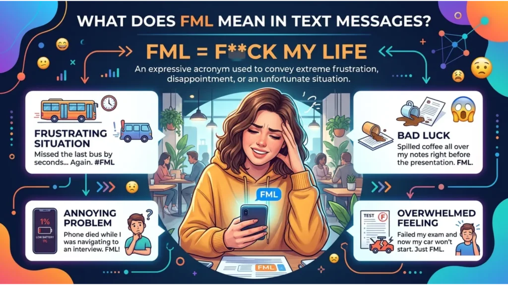 What does FML mean in text?