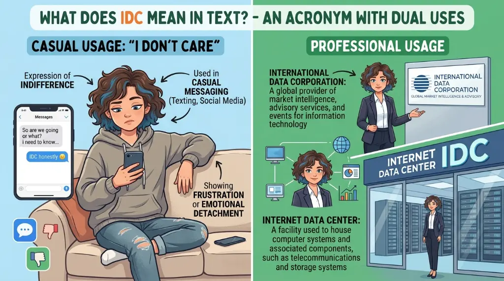 What Does IDC Mean in Text?