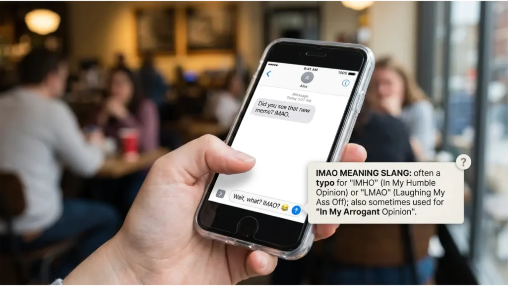 What Does IMAO Meaning Slang Mean in Text?