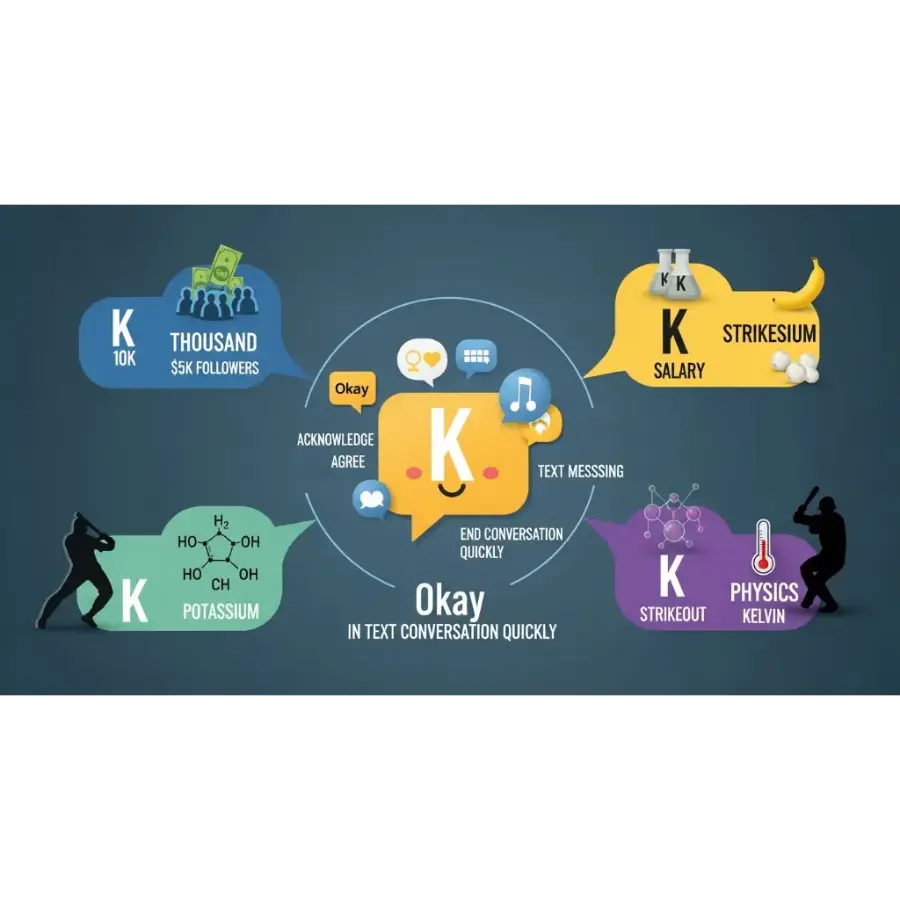 What Does K Mean in Text?