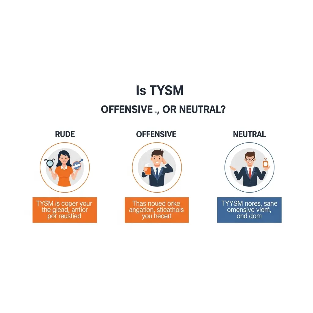 Is TYSM Rude, Offensive, or Neutral?