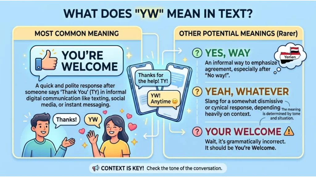 What Does YW Meaning in Text Mean?