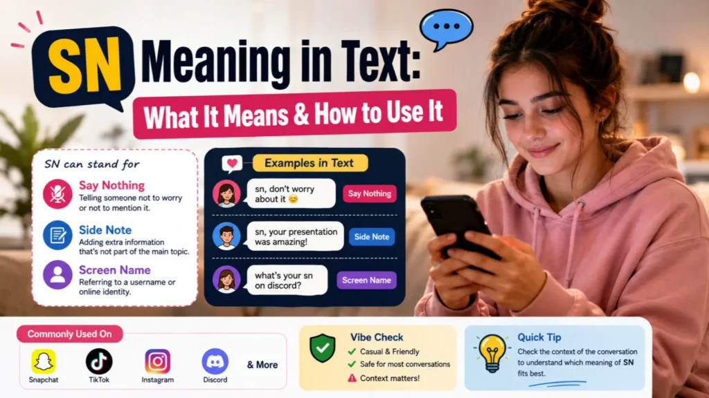 What Does SN Mean in Text?
