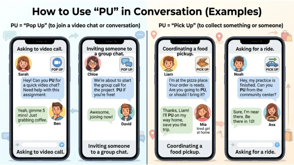 Examples of PU in Conversation