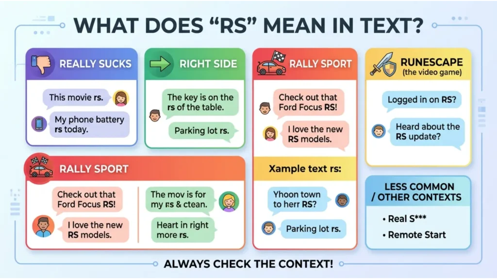 What Does RS Mean in Text?