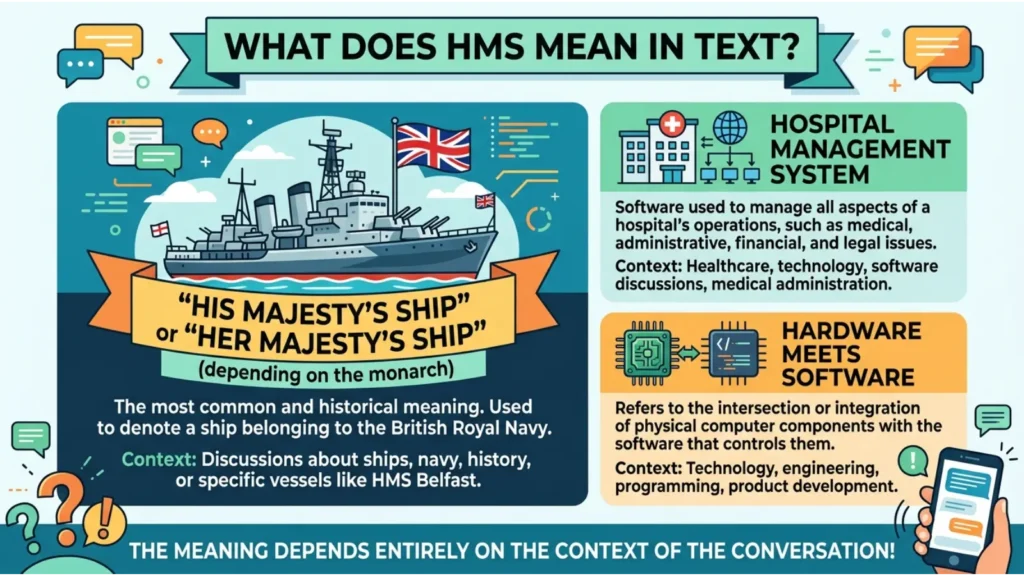 What Does HMS Mean in Text?