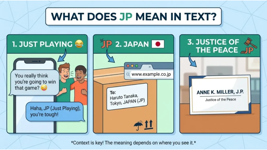 What Does JP Mean in Text?