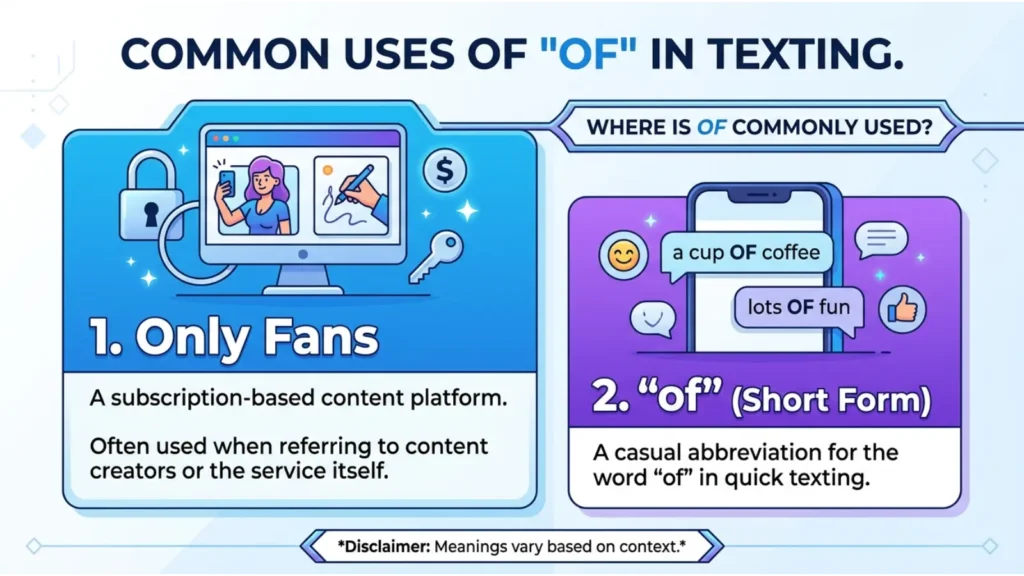 Where Is OF Commonly Used?