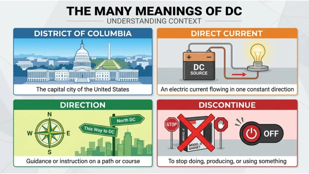 Multiple Meanings of DC
