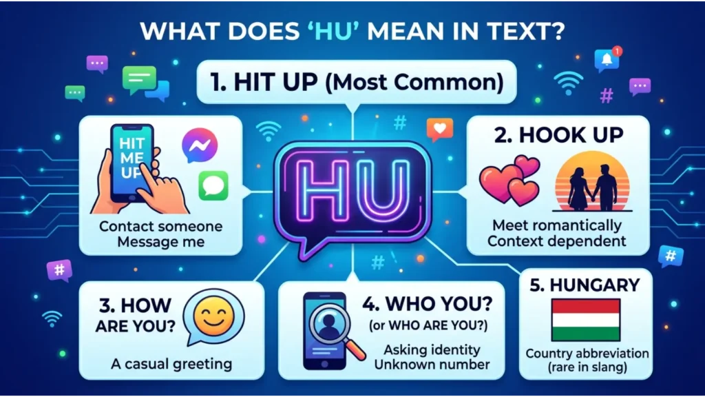 What Does HU Meaning in text?