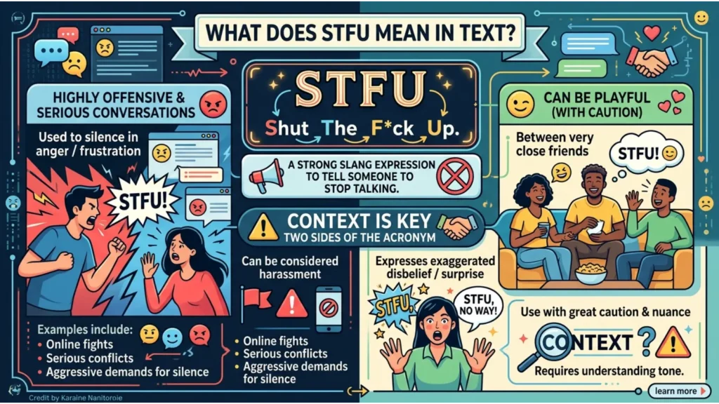 What Does STFU Mean in Text?