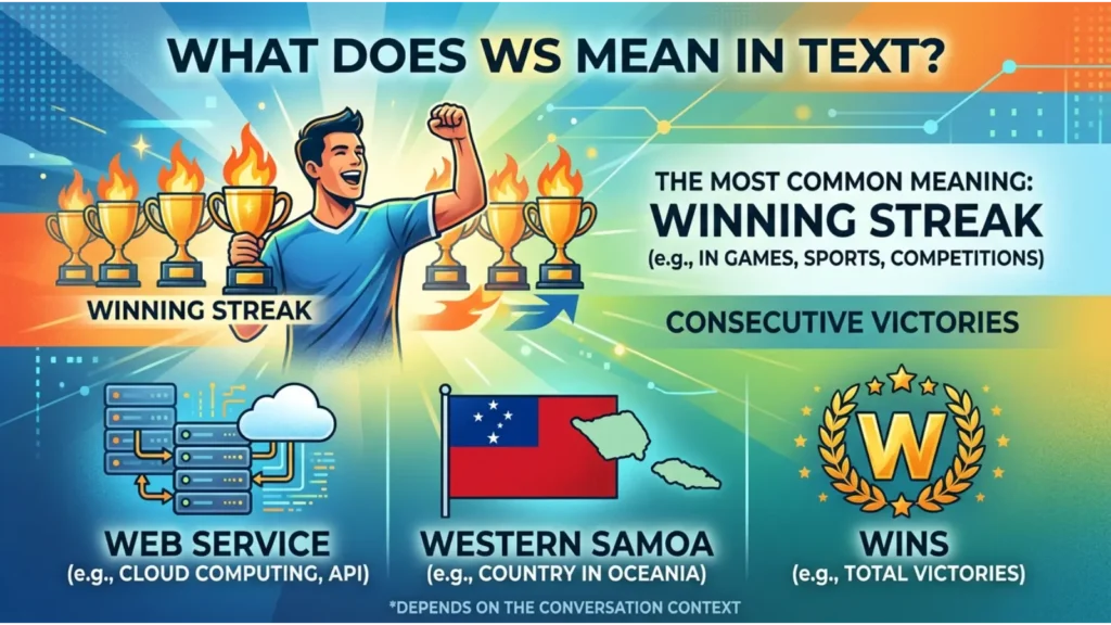 What Does WS Mean in Text?