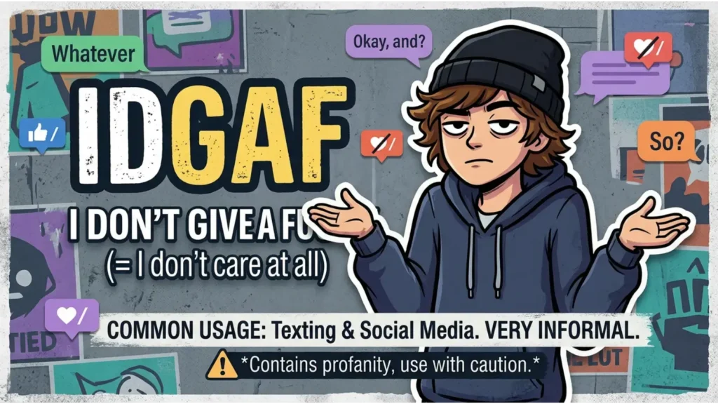 What Does IDGAF Mean?