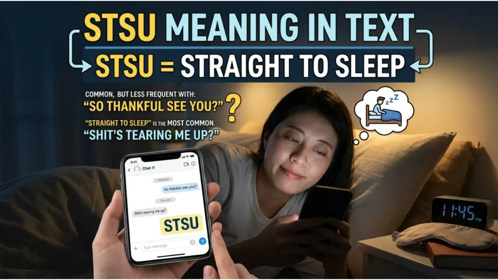 What Does STSU Meaning in Text?