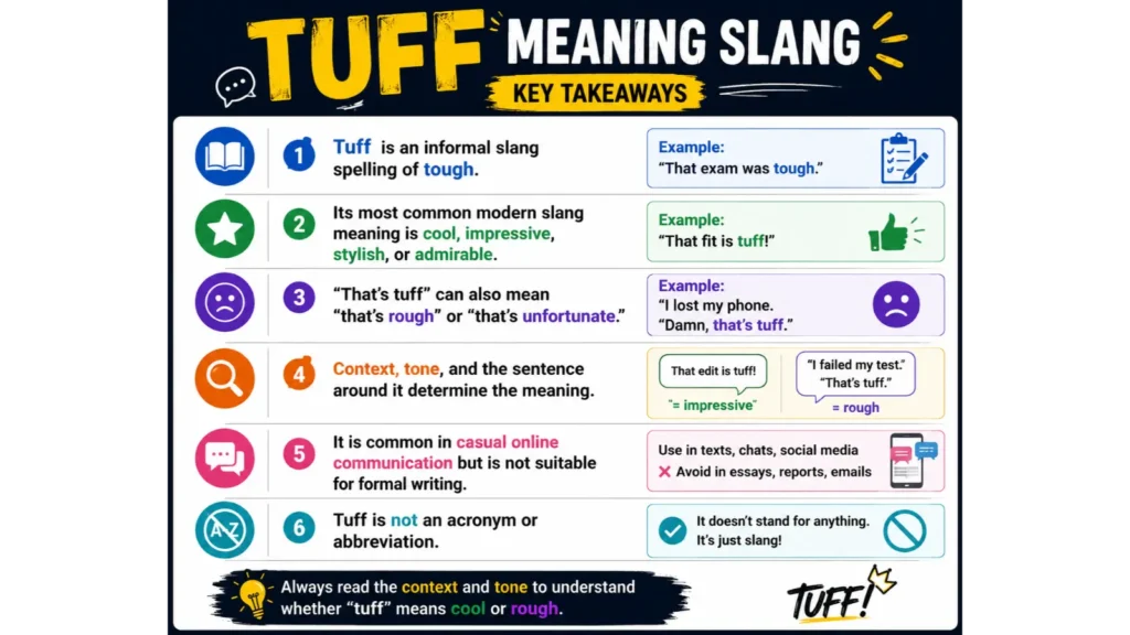 When Should You Avoid “Tuff”?