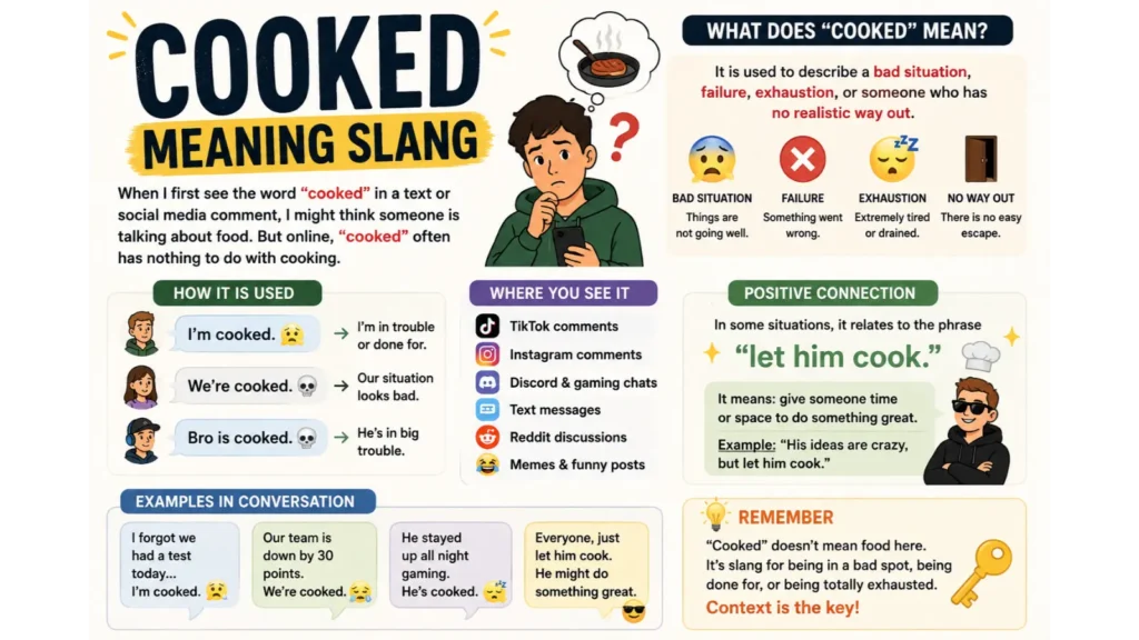 What Does “Cooked” Mean in Slang?