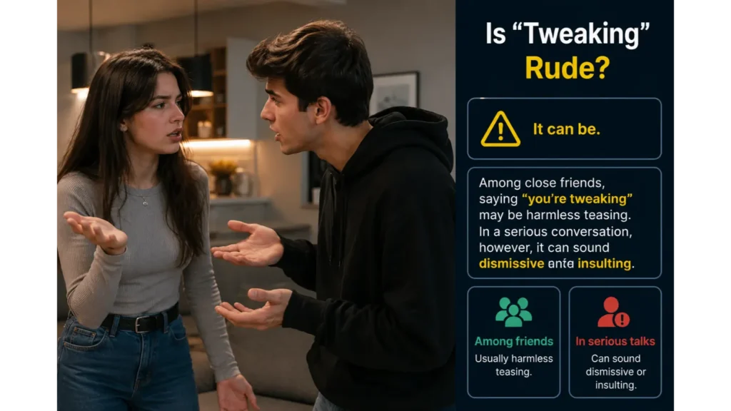 Is “Tweaking” Rude?