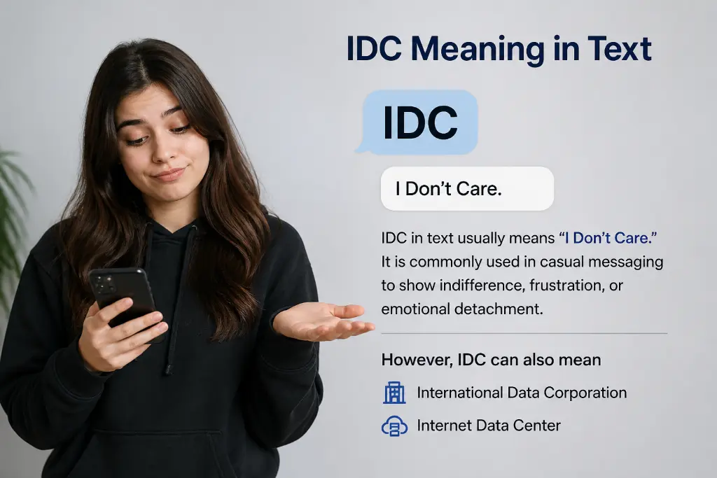 IDC Meaning in Text