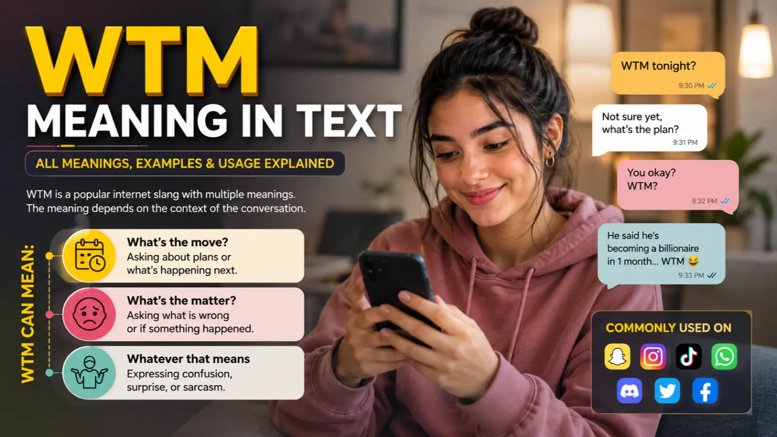 WTM Meaning in Text