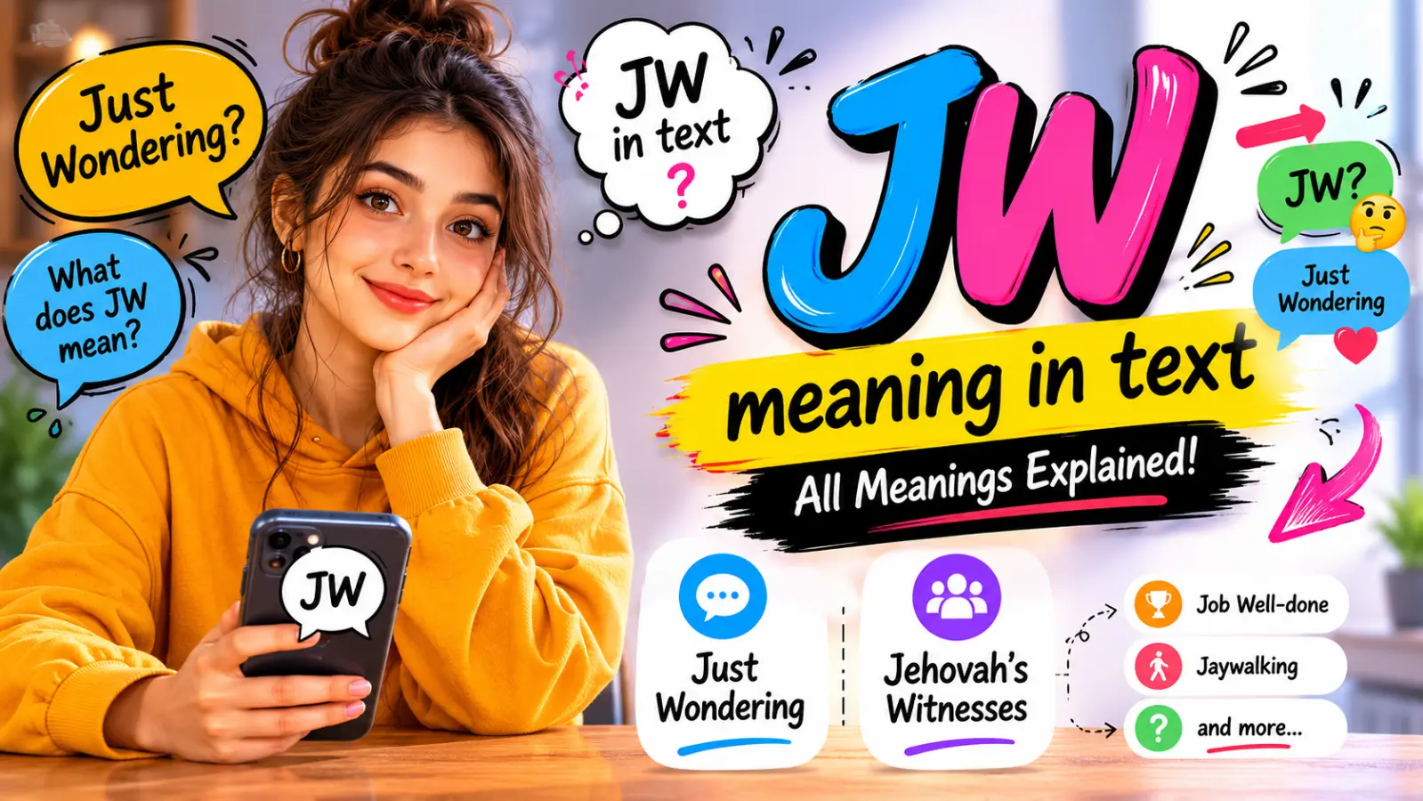 JW mean in text
