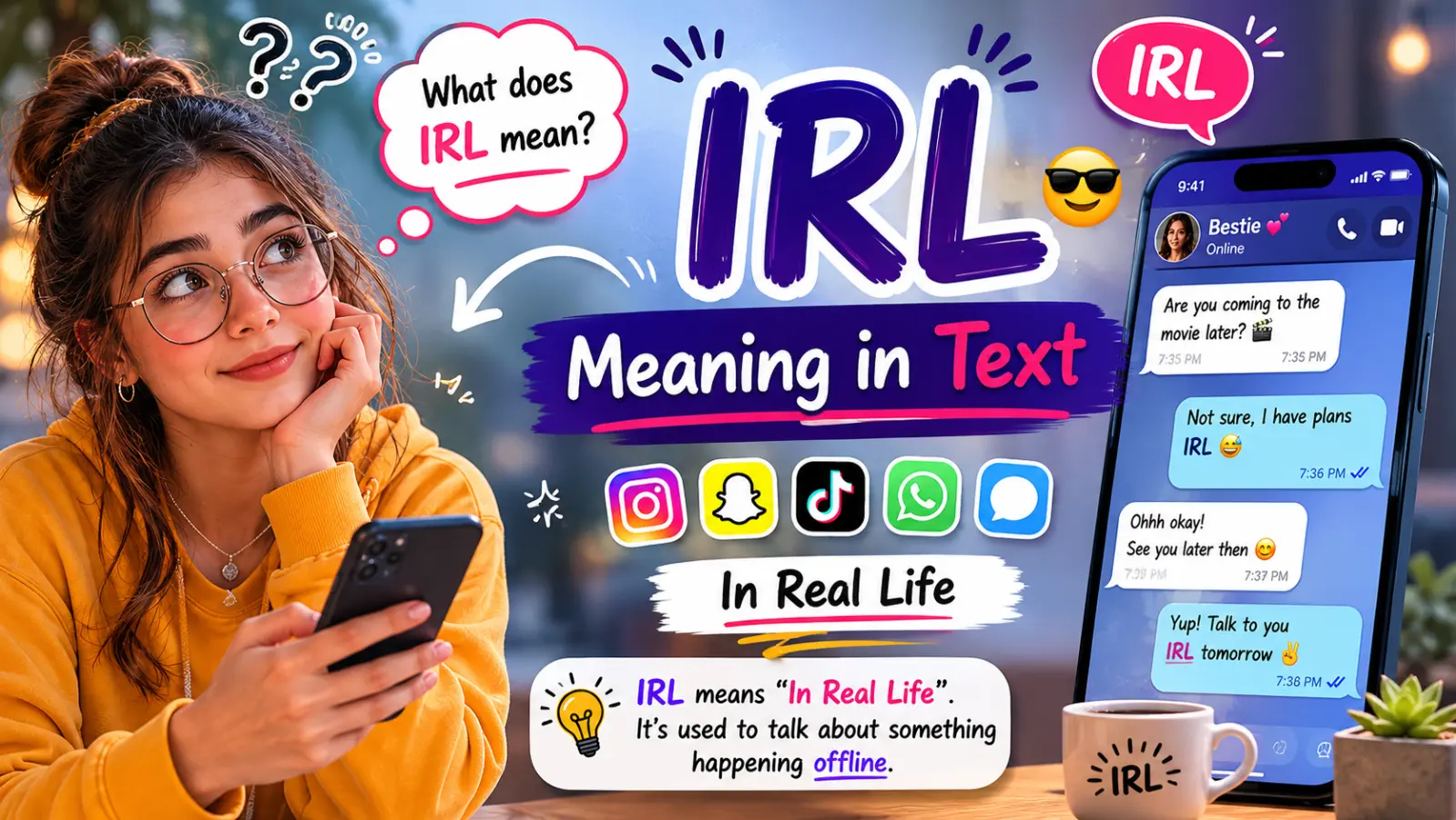 IRL Meaning in Text