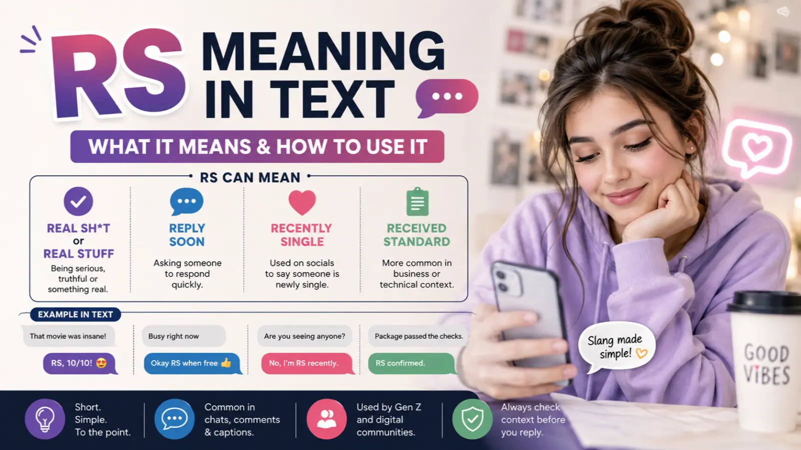 RS Meaning in Text