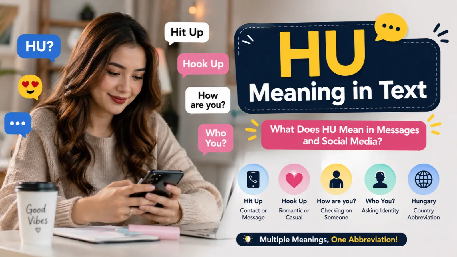 HU Meaning in text