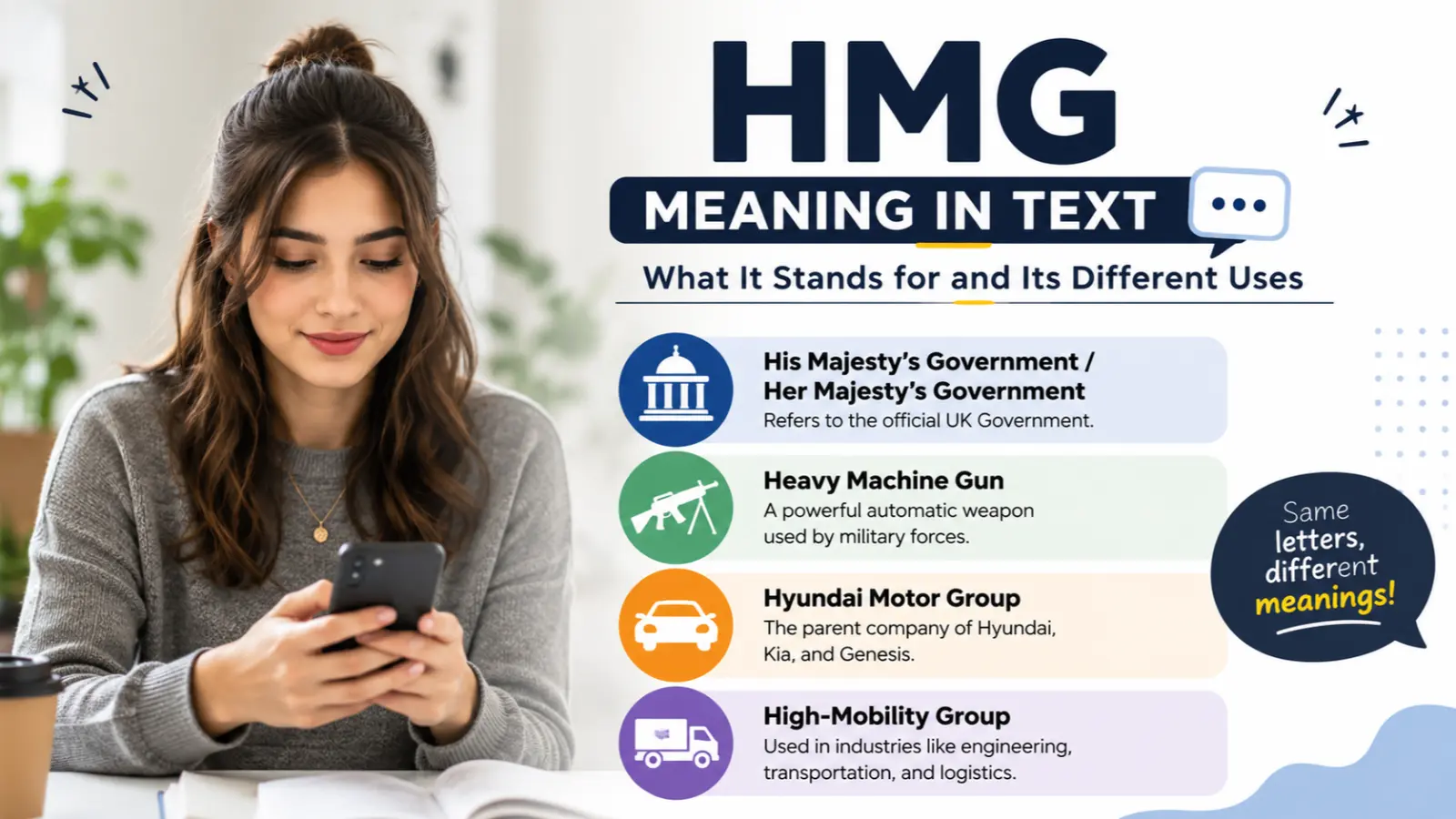 HMG Meaning in Text