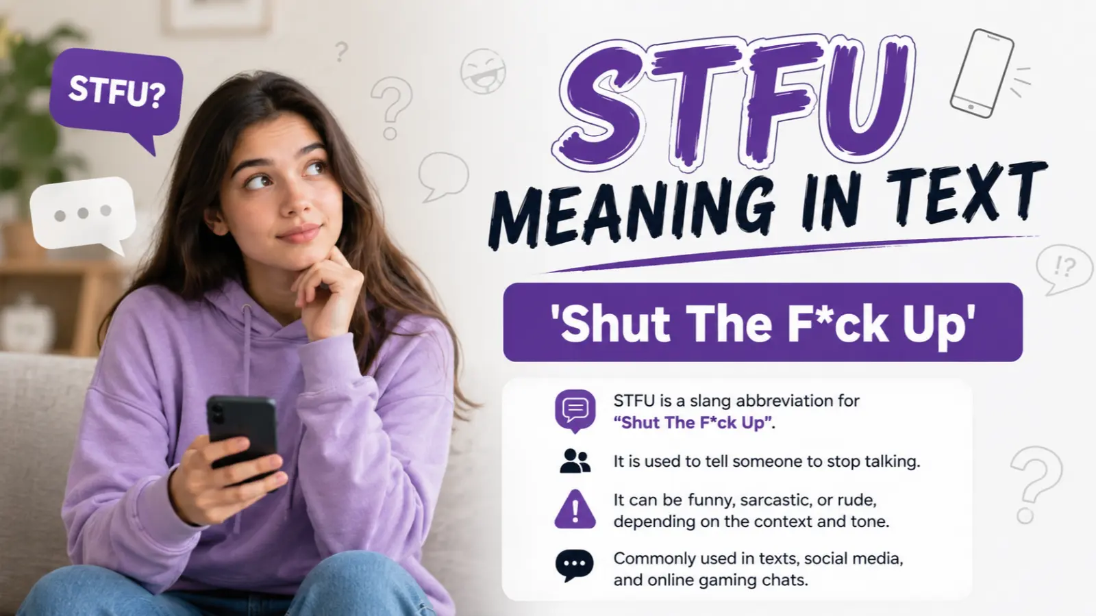 STFU Meaning in Text