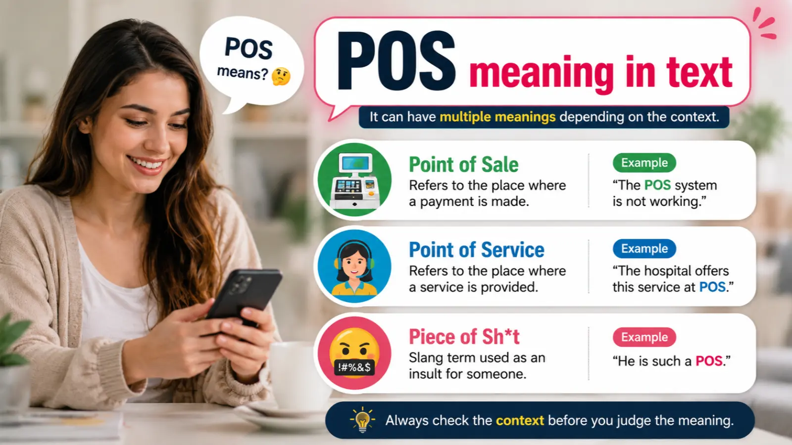 POS Meaning in Text
