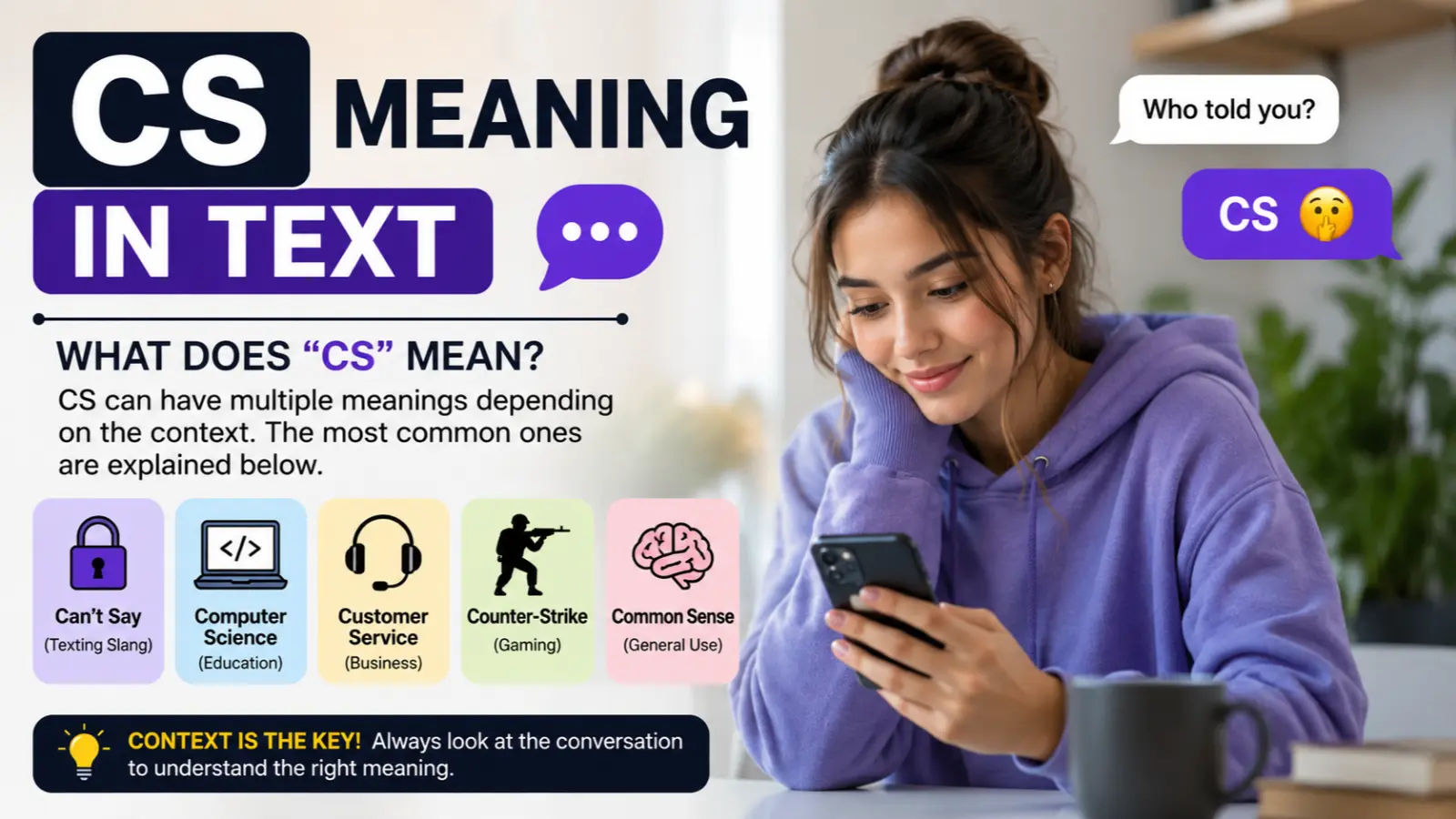 CS Meaning in Text