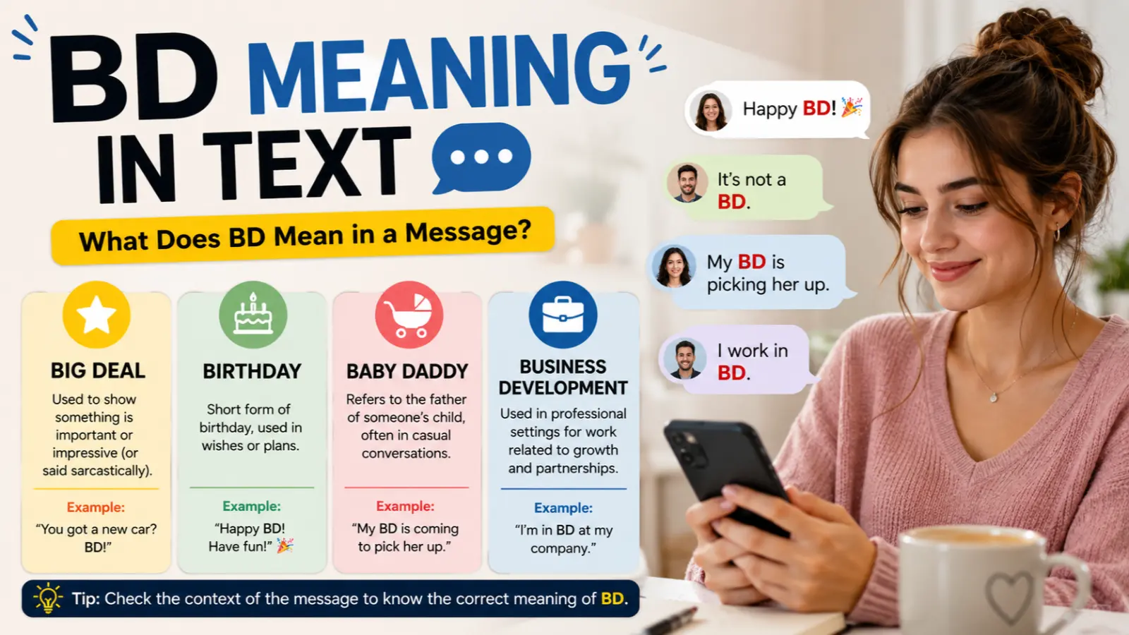 BD Meaning in Text