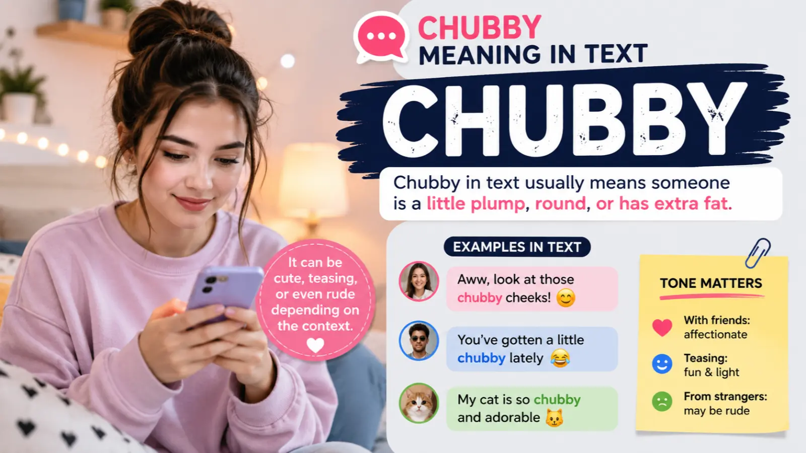 Chubby Meaning in Text