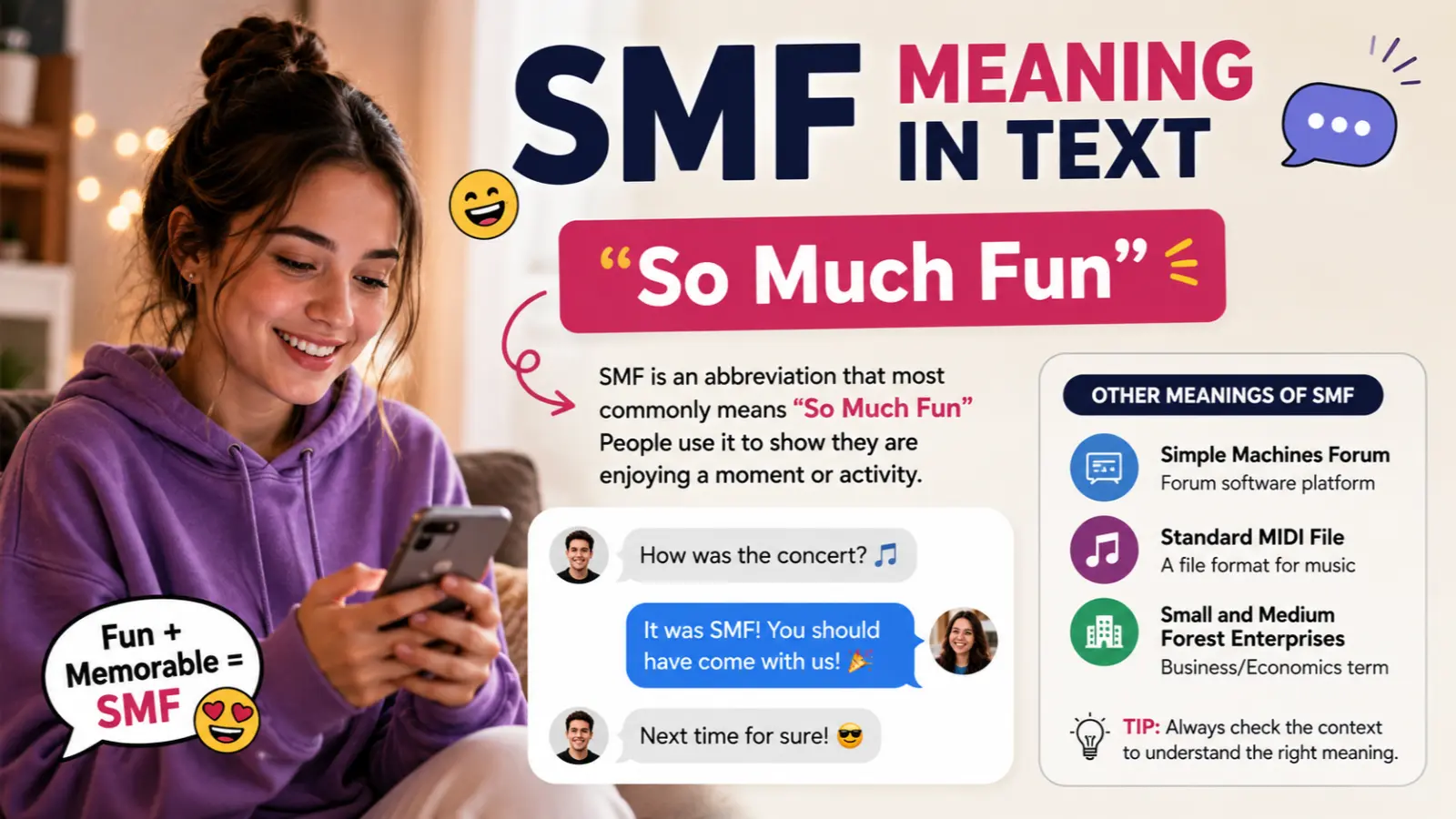 SMF Meaning in Text