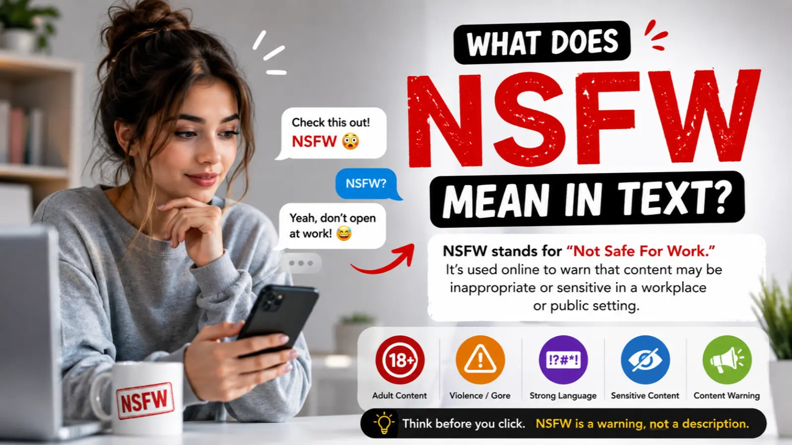 NSFW meaning in text