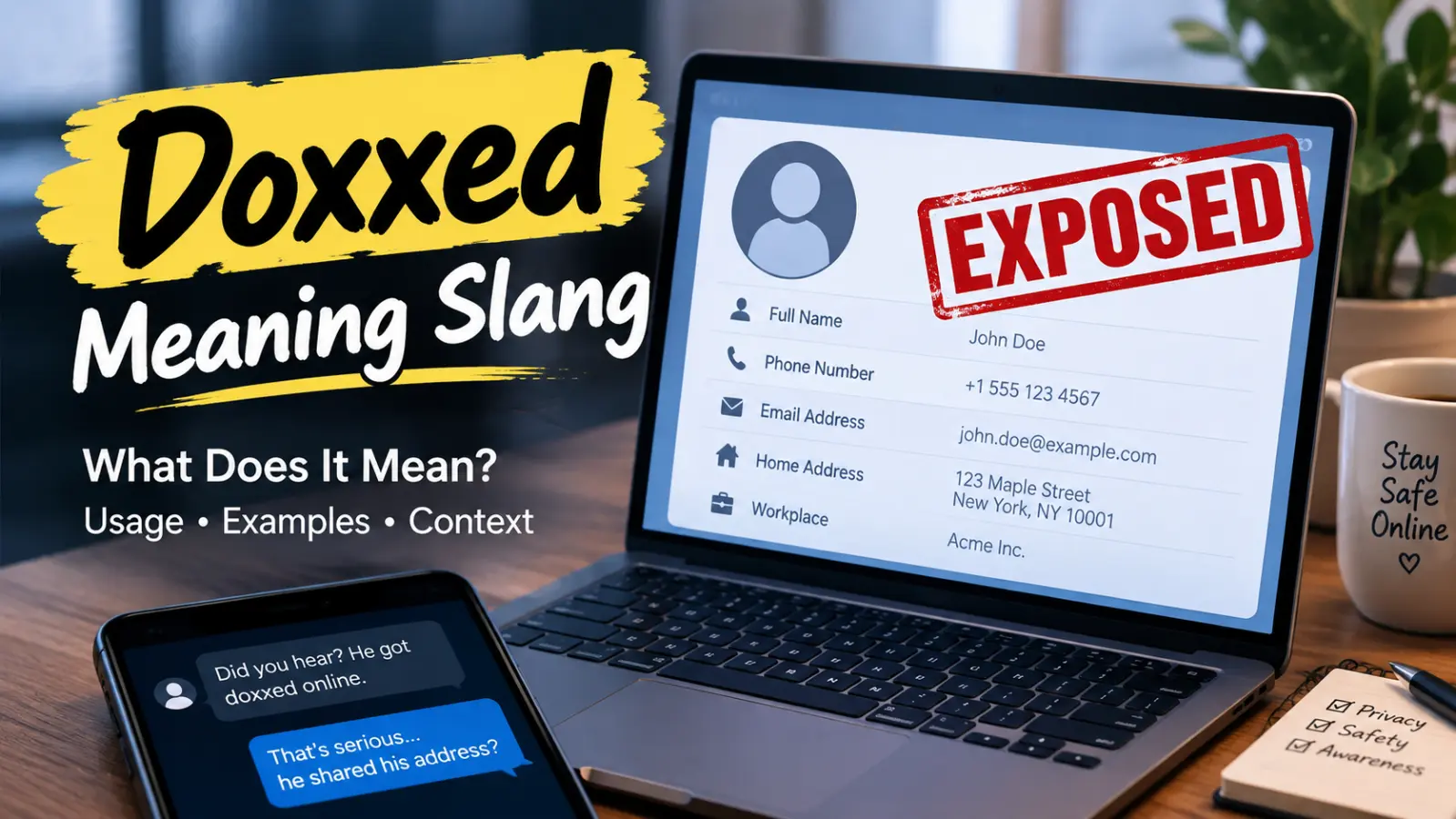 doxxed meaning slang