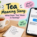 Tea Meaning in Text