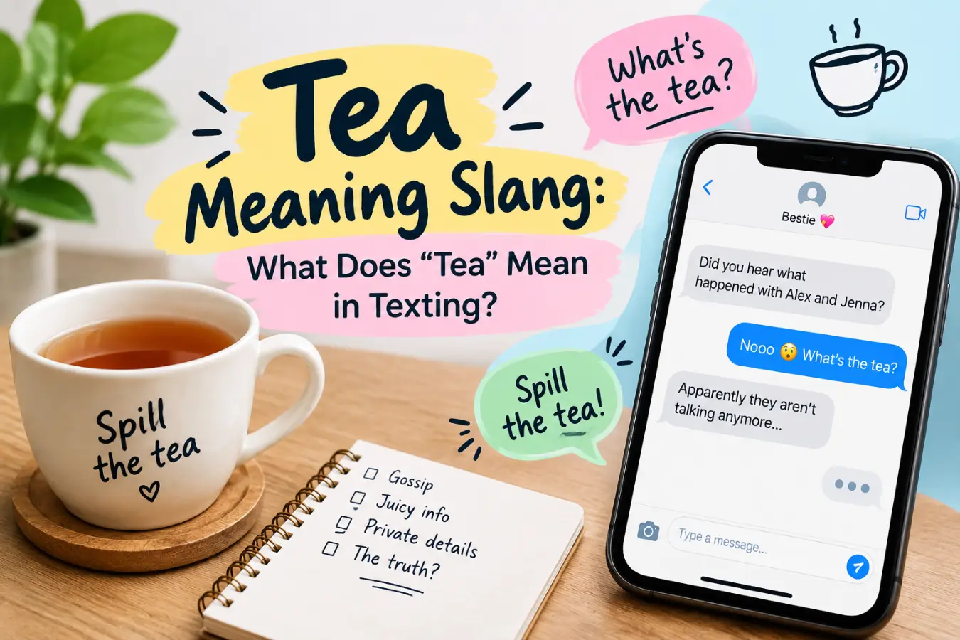 Tea Meaning in Text